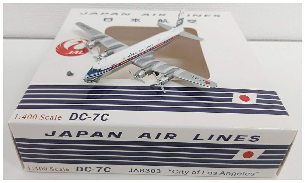 【中古】 その他 完成品(航空機) 民間機 1/400 アエロクラシックス DC-7C JAL JA6303 「City of Los Angeles」 【ジャンク】 外箱多少傷み　ノーズギア破損　※商品の性質上、多少の塗装ムラ等はご了承ください。