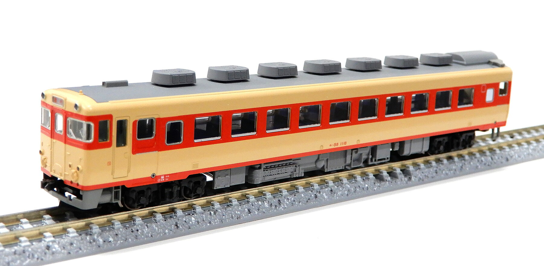【中古】Nゲージ KATO(カトー) 気動車 セットバラ 10-1600セットバラ (1両のみ) キハ58-1118 M (6127-1)(キハ58系「パノラミックウインドウ」バラシ品) 【A】 車両美品 / パーツ付属 / KATO製クリアケース入り