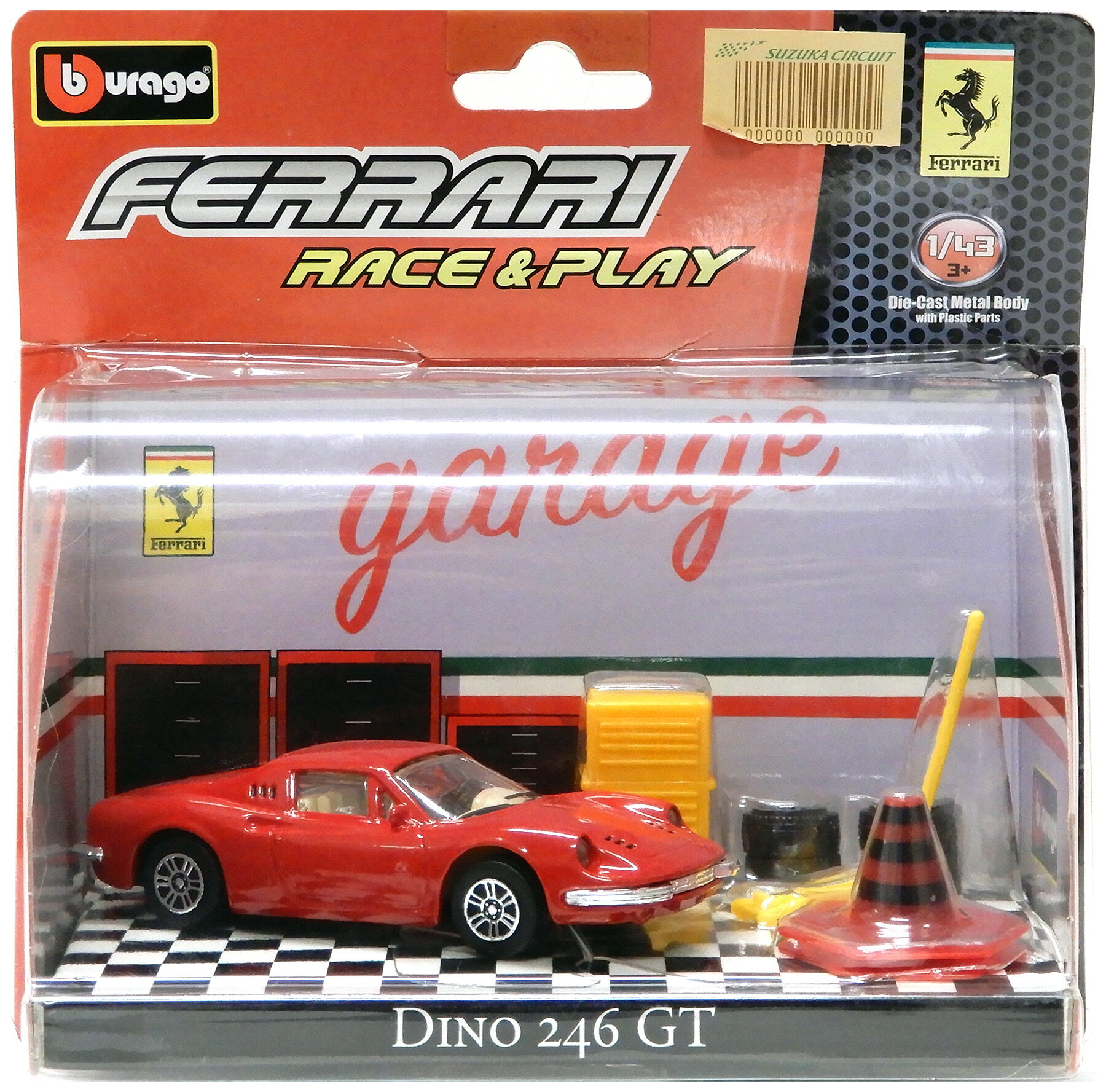 【中古】 その他 スケールミニカー(1/43) Bburago Ferrari Dino 246 GT 【B】 パッ...