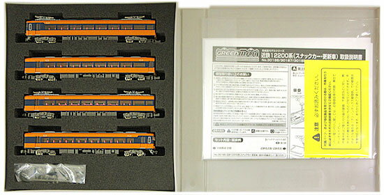 【中古】Nゲージ グリーンマックス 30186 近鉄12200系 (スナックカー更新車) 4輛編成基本セット (動力..