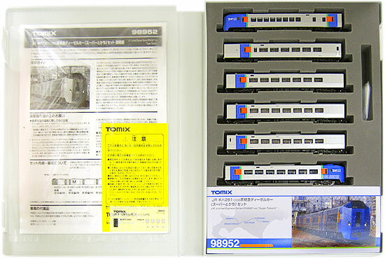 【中古】Nゲージ TOMIX(トミックス) 98952 JR キハ261-1000系 特急ディーゼルカー (スーパーとかち) 6両セット 【A´】 スリーブ傷み その1