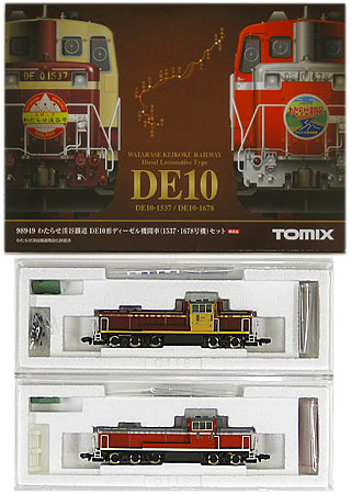 【中古】Nゲージ TOMIX(トミックス) 98949 わたらせ渓谷鐵道 DE10形 ディーゼル機関車 (1537・1678号機) 2両セット 【A´】 ※スリーブ・外箱傷み