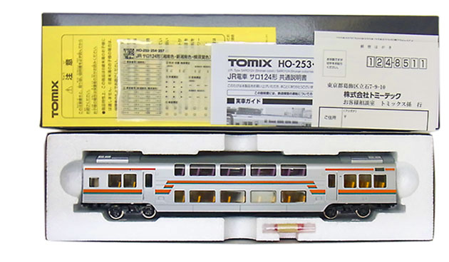 【中古】HOゲージ TOMIX(トミックス) HO-253 JR電車 サロ124形 (湘南色) 【A´】 箱の底部に防犯タグ貼付あり...