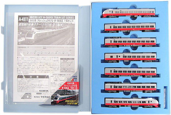 【中古】Nゲージ マイクロエース A4811 E653系 フレッシュひたち 赤・改良品 7両セット 【A】
