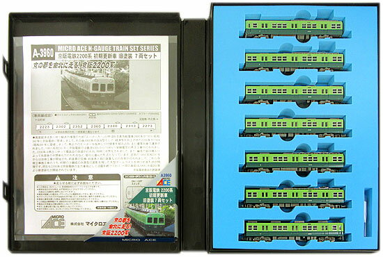樂天商城 - 【中古】Nゲージ マイクロエース A3960 京阪電鉄2200系 初期更新車 旧塗装 7両セット 【A´】 ※スリーブ若干傷み