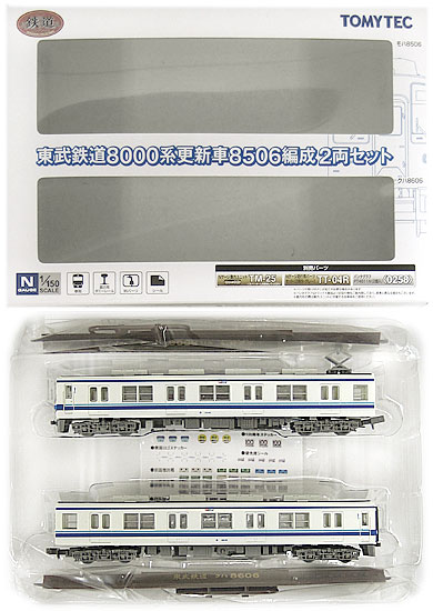【中古】ジオコレ TOMYTEC(トミーテック) (651-652) 鉄道コレクション 東武鉄道8000系 更新車 8506編成 2両セット 【A´】 外箱傷み...