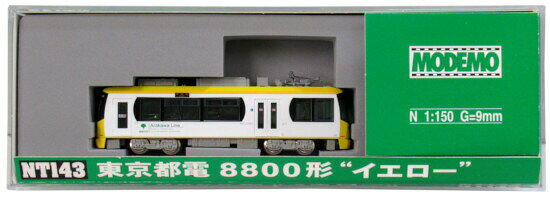 【中古】Nゲージ MODEMO(モデモ) NT143 東京都電 8800形 イエロー (M車) 【A】
