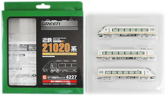 【中古】Nゲージ/グリーンマックス 4227 + 4228 近鉄21020系 アーバンライナーnext 基本3両+増結3両セット 2011年ロット【A】
