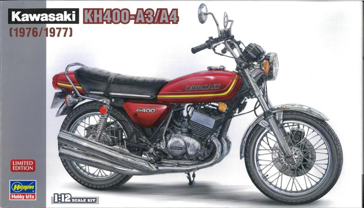 【中古】 その他 ガレージキット(自動車系) ハセガワ 1/12 カワサキ KH400-A3/A4 1976/1977 【A´】 ※未組立・外箱に若干の傷みあり