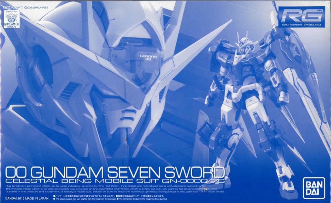 【中古】1/144 バンダイ RG GN-0000/7S ダブルオーガンダム セブンソード 【A´】 ※未組立・外箱に若干の傷みあり