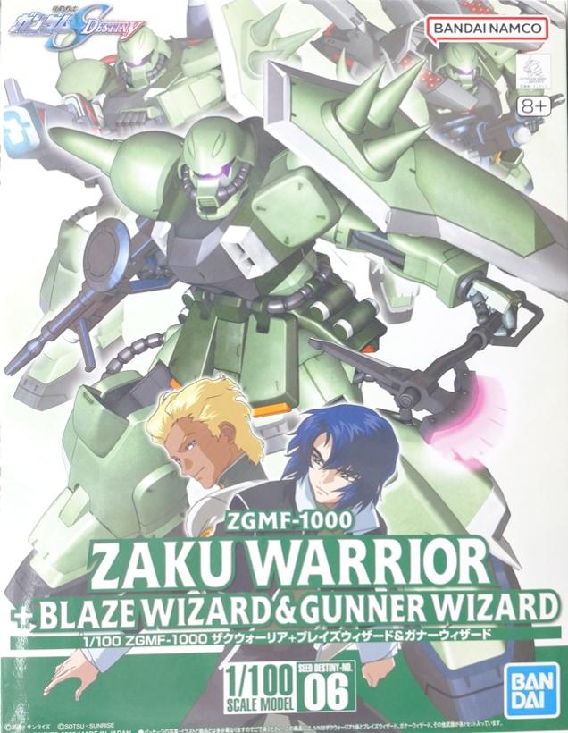樂天商城 - 【中古】1/100 バンダイスピリッツ 06 ZGMF-1000 ザクウォーリア+ブレイズ＆ガナーウィザード　 【A´】 未組立、箱少し傷みあり