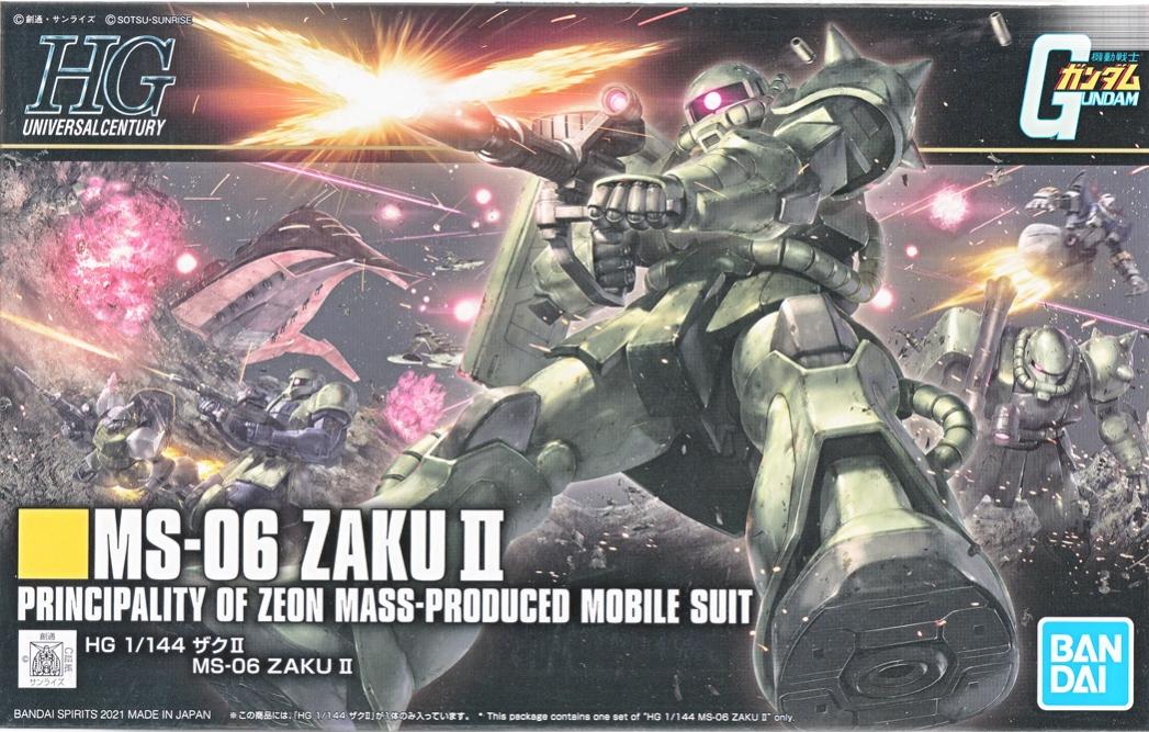 乐天商城 - 【中古】1/144 バンダイスピリッツ 5061545 HGUC MS-06 ザクII 【A´】 未組立、箱少し傷みあり