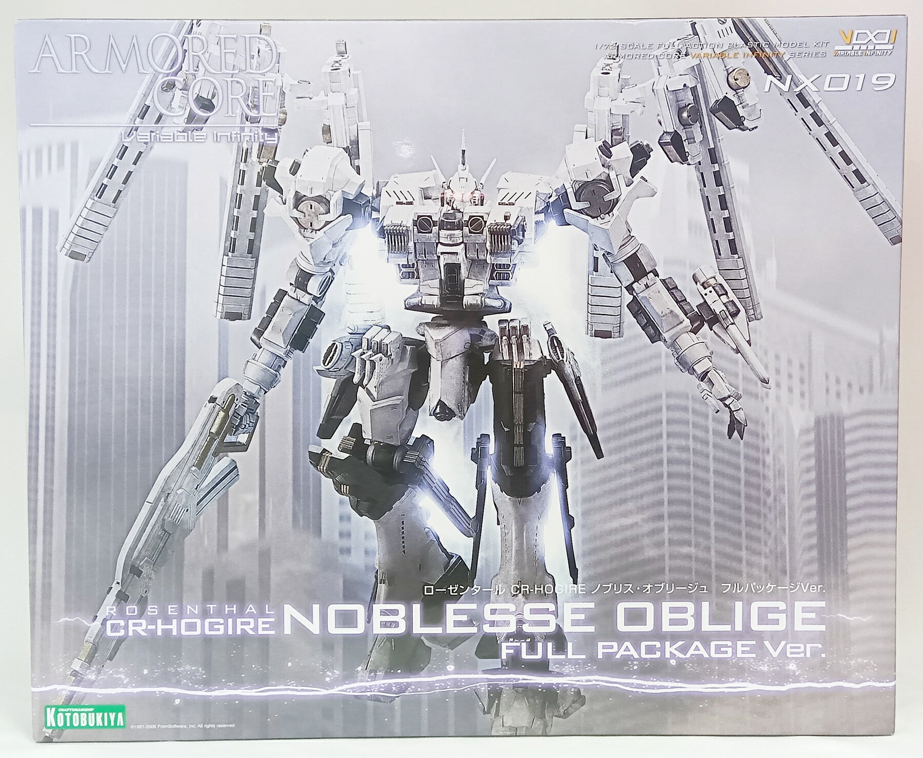 【中古】 その他 プラモデル(ロボット・メカ) コトブキヤ アーマード・コア ヴァリアブルインフィニティ(V.I.)シリーズ 1/72 ローゼンタール CR-HOGIRE ノブリス・オブリージュ フルパッケージVer. VI086 【A´】 未組立品 外箱傷み
