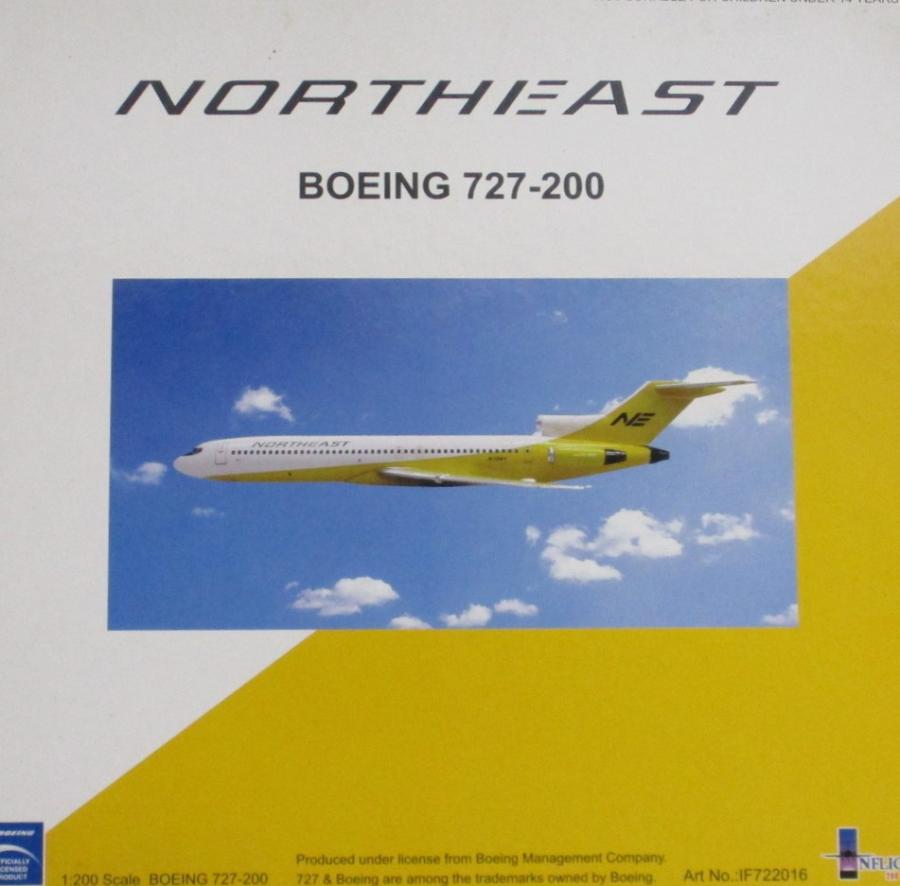【中古】 その他 完成品(航空機) 民間機 インフライト200 1/200 ノースイースト航空 BOEING727-200 【ジャンク】 開封品/箱傷み、汚れあり/パッケージ汚れあり/※一部機体汚れあり/※機体のみとなります。