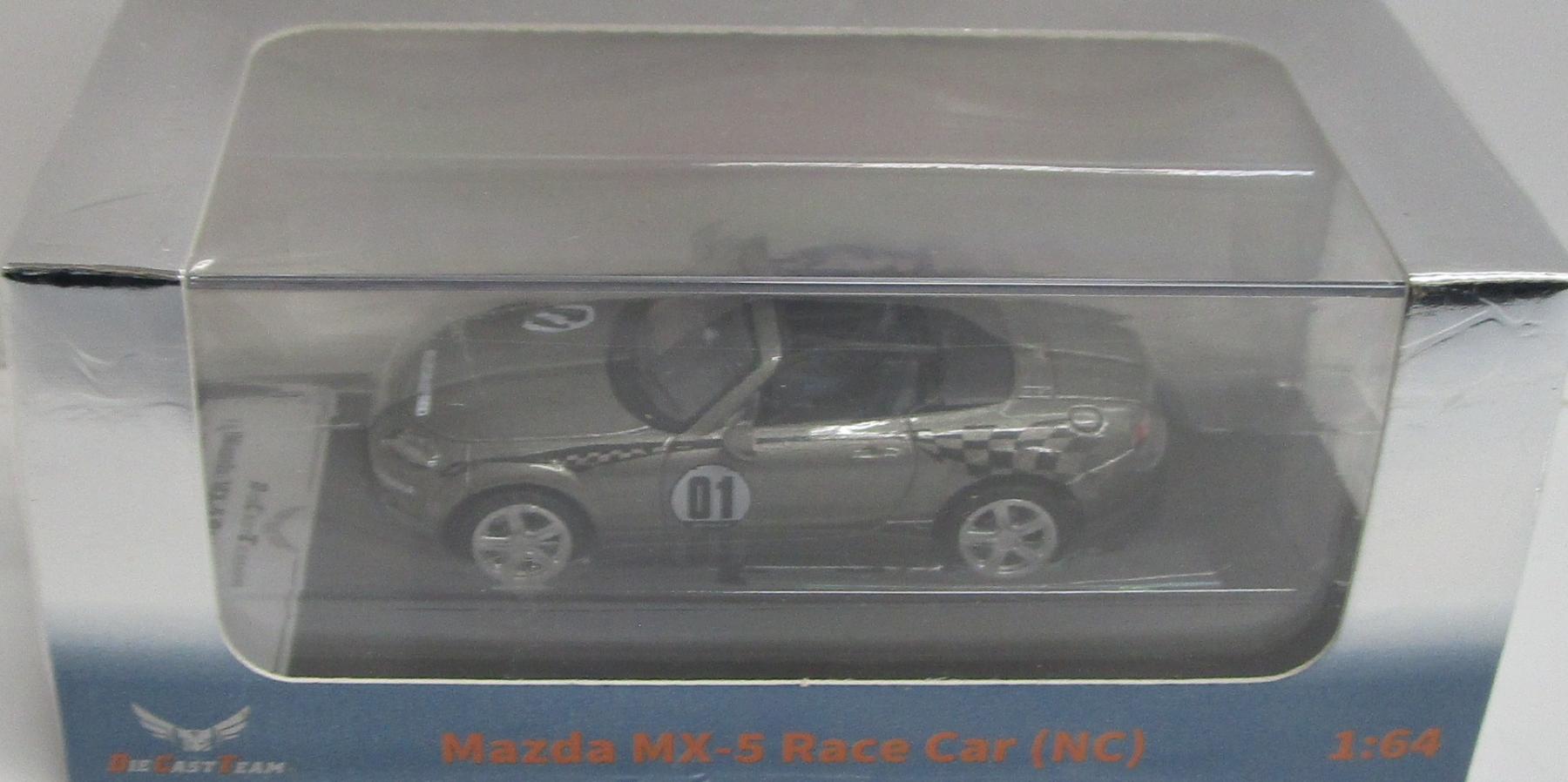 【中古】 その他 スケールミニカー(1/64・その他) DIECASTTEAM 1/64 マツダ MX5 レーシングバージョン -(RHD)-グレー 【A´】 未開封品/箱、パッケージ少し傷みあり