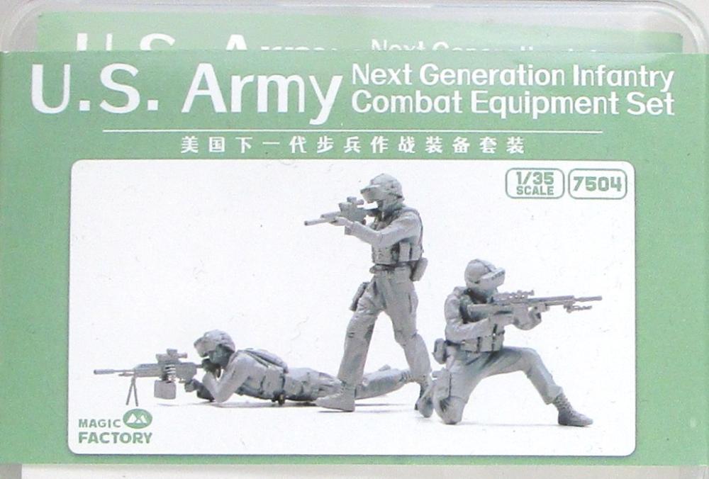 【中古】 その他 プラモデル マジックファクトリー 1/35 米軍次世代歩兵フィギュア&武器セット (レジン製) 【A´】 未開封品/箱少し傷みあり