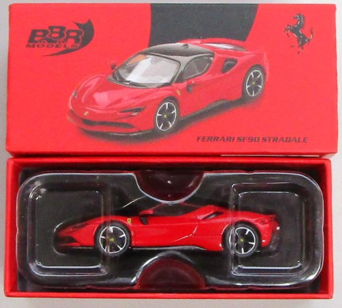 【中古】 その他 スケールミニカー(1/64・その他) BBR 1/64 フェラーリ SF90 ロッソコルサ 【B】 開封品/箱、パッケージ少し傷みあり