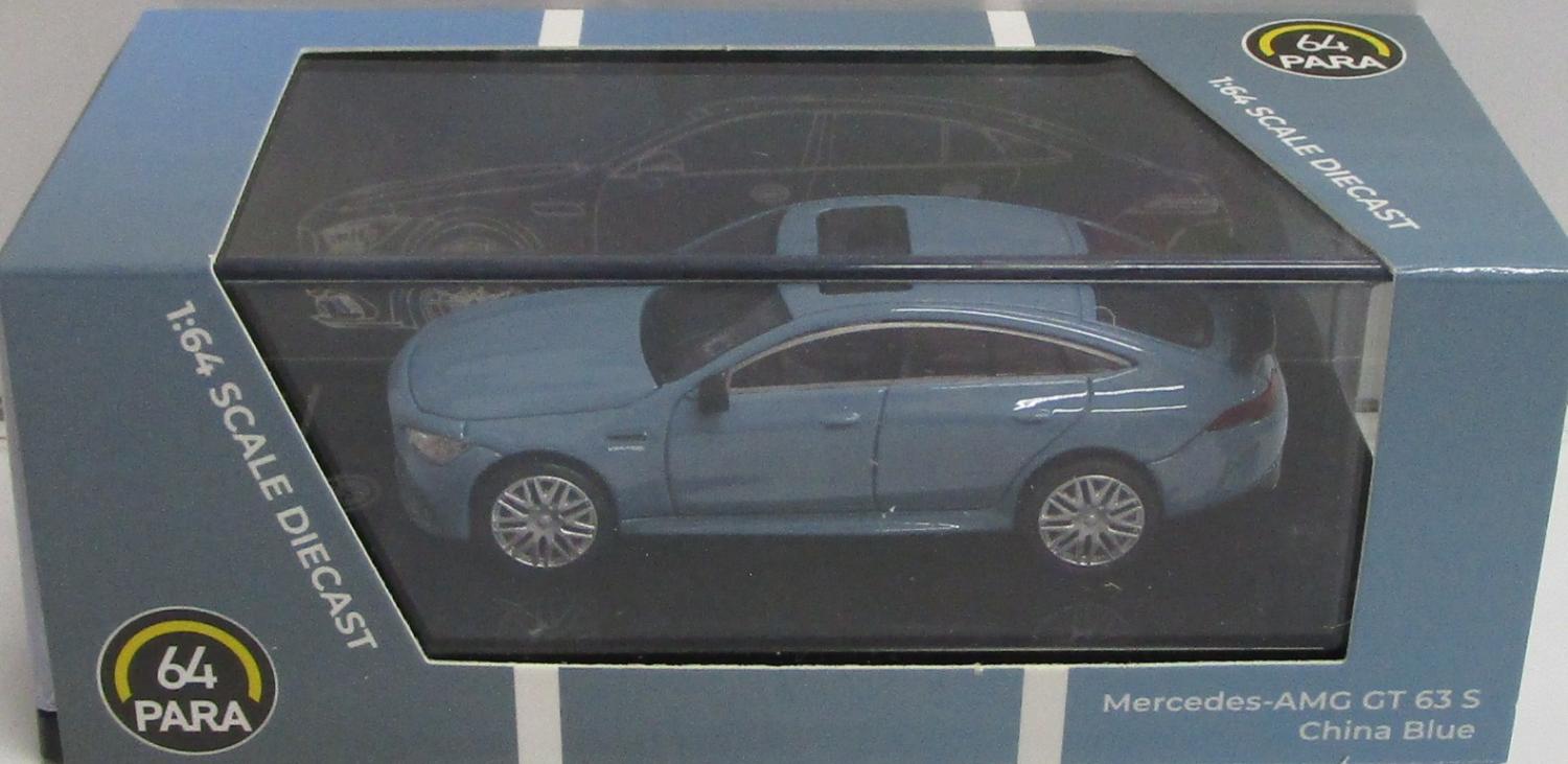 樂天商城 - 【中古】 その他 スケールミニカー(1/64・その他) PARA64 1/64 メルセデスAMG GT 63 S チャイナブルー RHD 【C】 開封品/箱少し傷みあり/パッケージ擦り傷あり