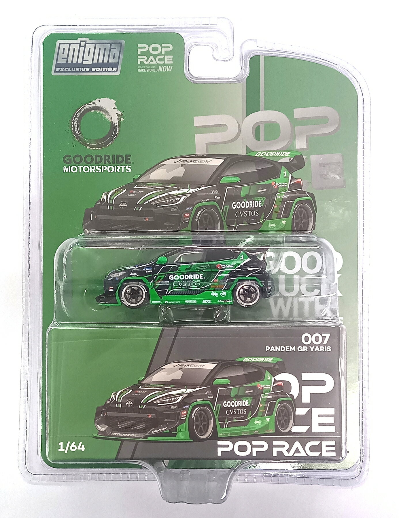 【中古】 その他 スケールミニカー(1/64・その他) POP RACE x Enigma 1/64 PRE007 Pandem GR Yaris - M..