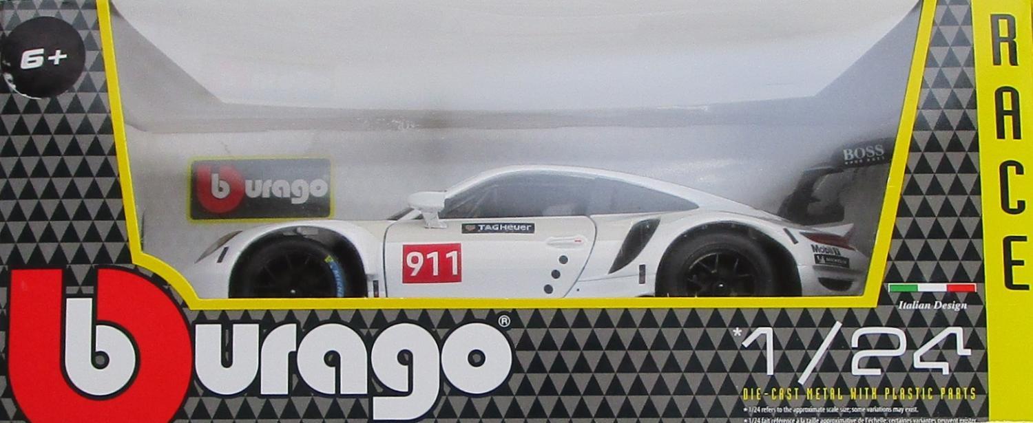 樂天商城 - 【中古】 その他 スケールミニカー(1/64・その他) ブラゴ 1/24 ポルシェ 911 RSR 白 【D】 開封品/箱傷みあり/パッケージ擦り傷あり/※車体少し擦り傷あり