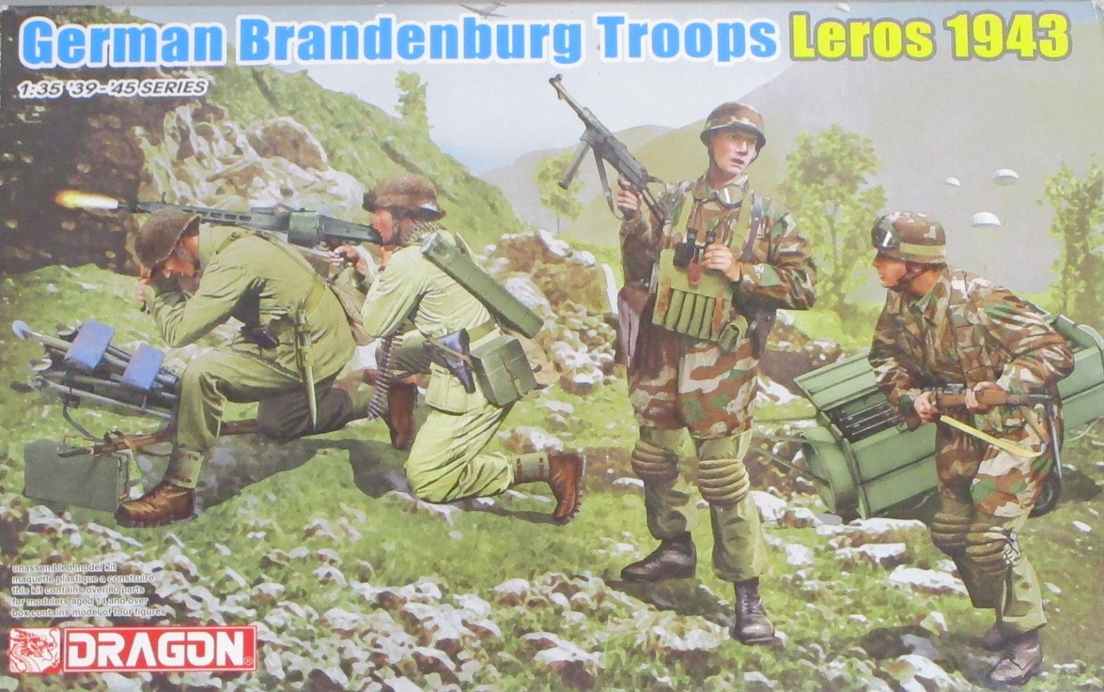 【中古】 その他 プラモデル ドラゴン 1/35 ドイツ特殊部隊 ブランデンブルク部隊(レロス島1943) 【B】 ※未組立・外箱に傷みあり