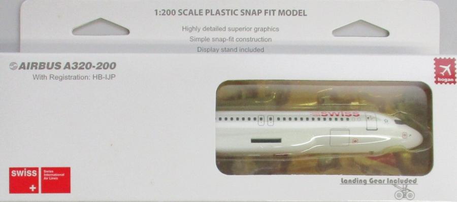 【中古】 その他 完成品(航空機) 民間機 ホーガン 1/200 スイス航空 AIRBUS A320-200 【ジャンク】 開封品/箱傷み、汚れあり/パッケージ汚れあり/※説明書汚れあり