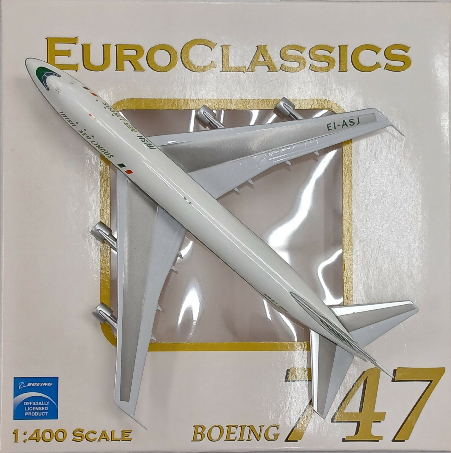 【中古】 その他 完成品(航空機) 民間機 エアロクラシック 1/400 AC70402 B747-100 エアリンガス EI-ASJ 【A´】 ※メーカー出荷時の塗装ムラ等はご容赦下さい