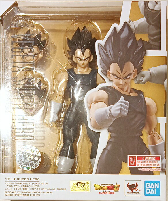 【中古】 バンダイ S.H.Figuarts ドラゴンボール超 スーパーヒーロー ベジータ SUPE ...