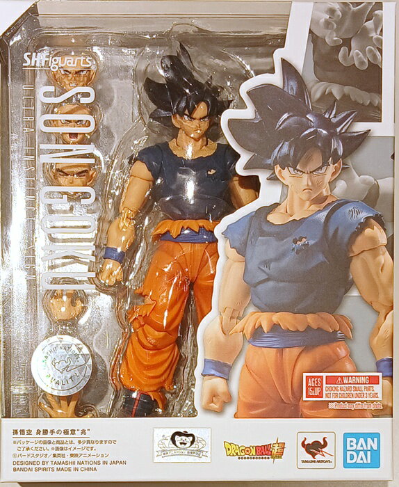 【中古】 バンダイ S.H.Figuarts ドラゴンボール超 孫 悟空 身勝手の極意“兆” 【A´ ...