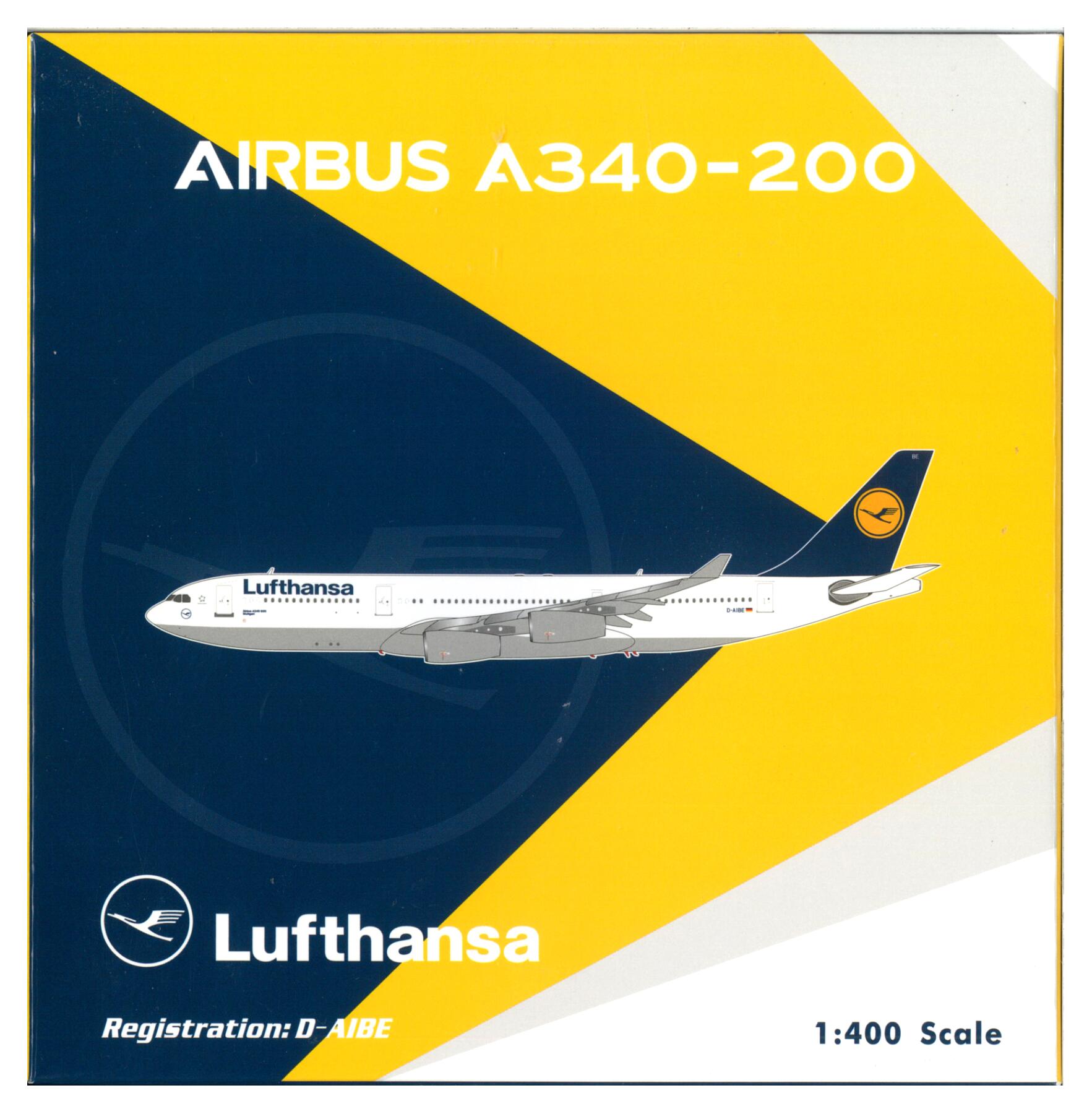 Airplane - 【中古】 その他 完成品(航空機) 民間機 フェニックス 1/400 A340-200 ルフトハンザ航空 D-AIBE 品番:04552 【B】 ※外箱に若干の傷みあり・商品の性質上多少の塗装ムラ等はご容赦ください