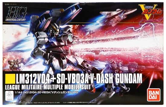楽天市場】HGUC 1/144 LM312V04+SD-VB03A Vダッシュガンダムの通販