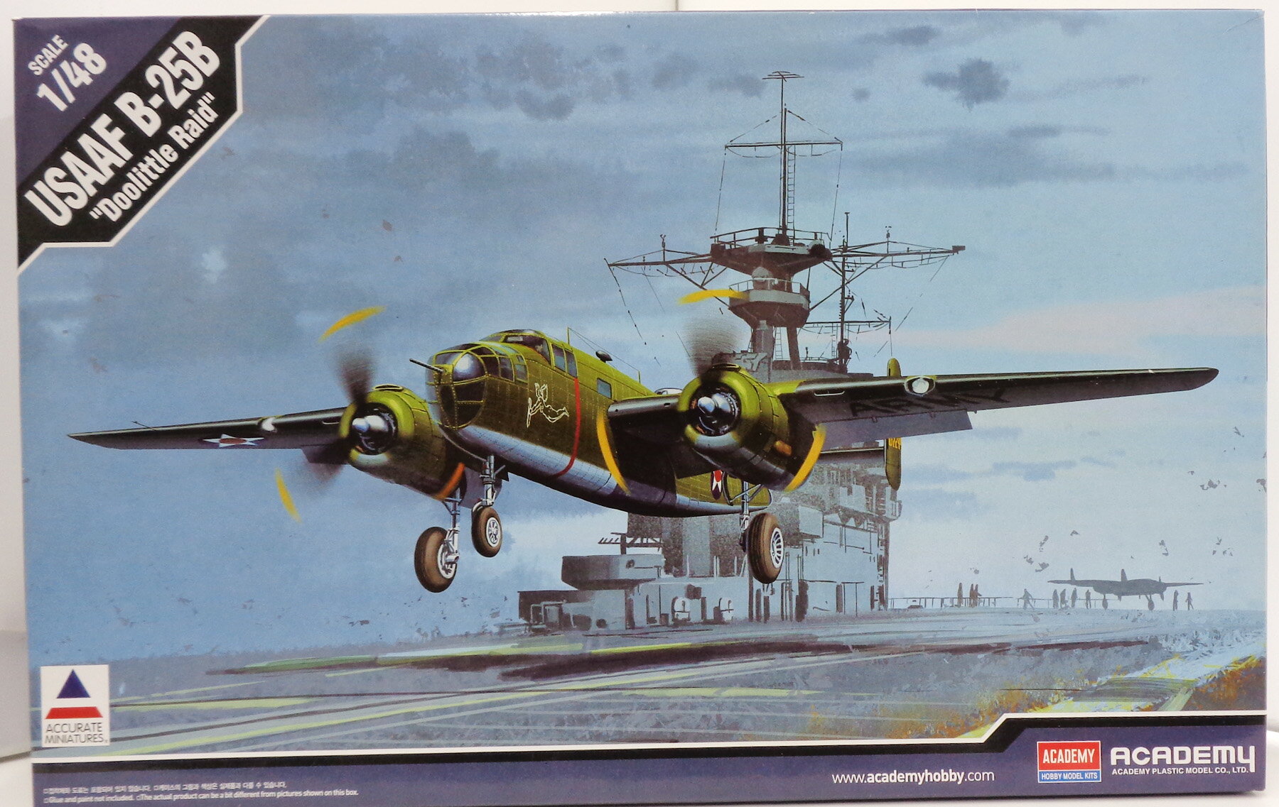 【中古】 その他 ガレージキット(ミリタリー) ACADEMY 1/48 USAAF B-25B ドーリットル作戦 【A´】 ※未開封 未組立 外箱にヒビなどの傷みがございます