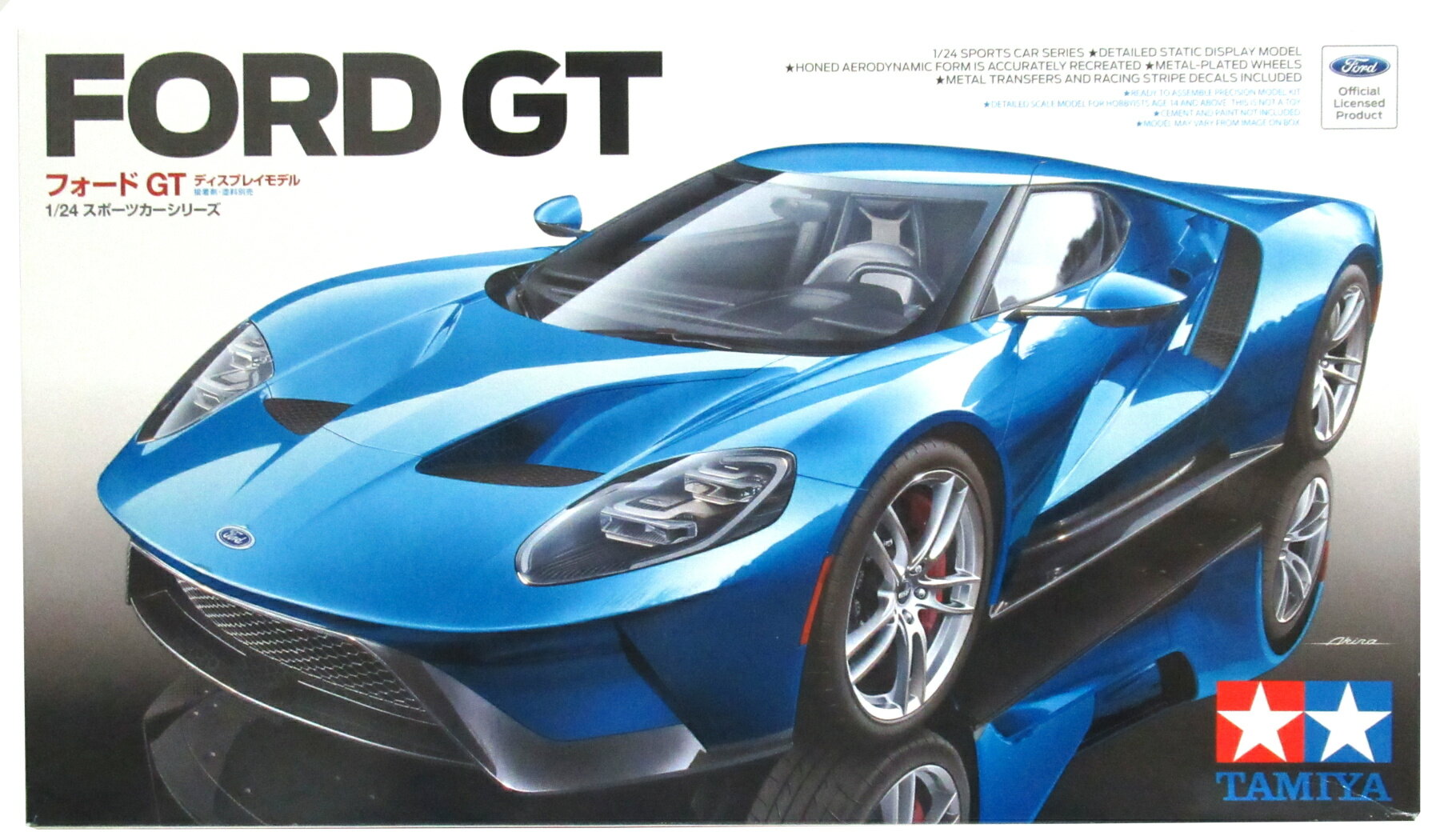 【中古】 その他 ガレージキット 自動車系 タミヤ 1/24スポーツカーシリーズ フォード GT 【B】 外箱若干傷み/未組立/E-20 ランナー外れ