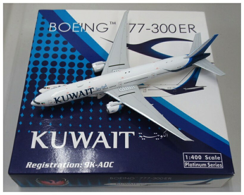 【中古】 その他 完成品(航空機) 民間機 フェニックス 1/400 ボーイング 777-300ER クウェート航空 9K-AOC [11338] 【B】 外箱多少傷み　※メーカー出荷時の塗装ムラ等はご容赦下さい。