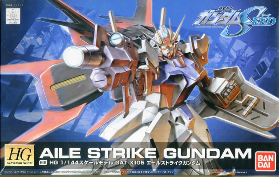 【中古】1/144 バンダイ R01 HG GAT-X105 エールストライクガンダム 【A´】 未組立・外箱少し傷みあり。