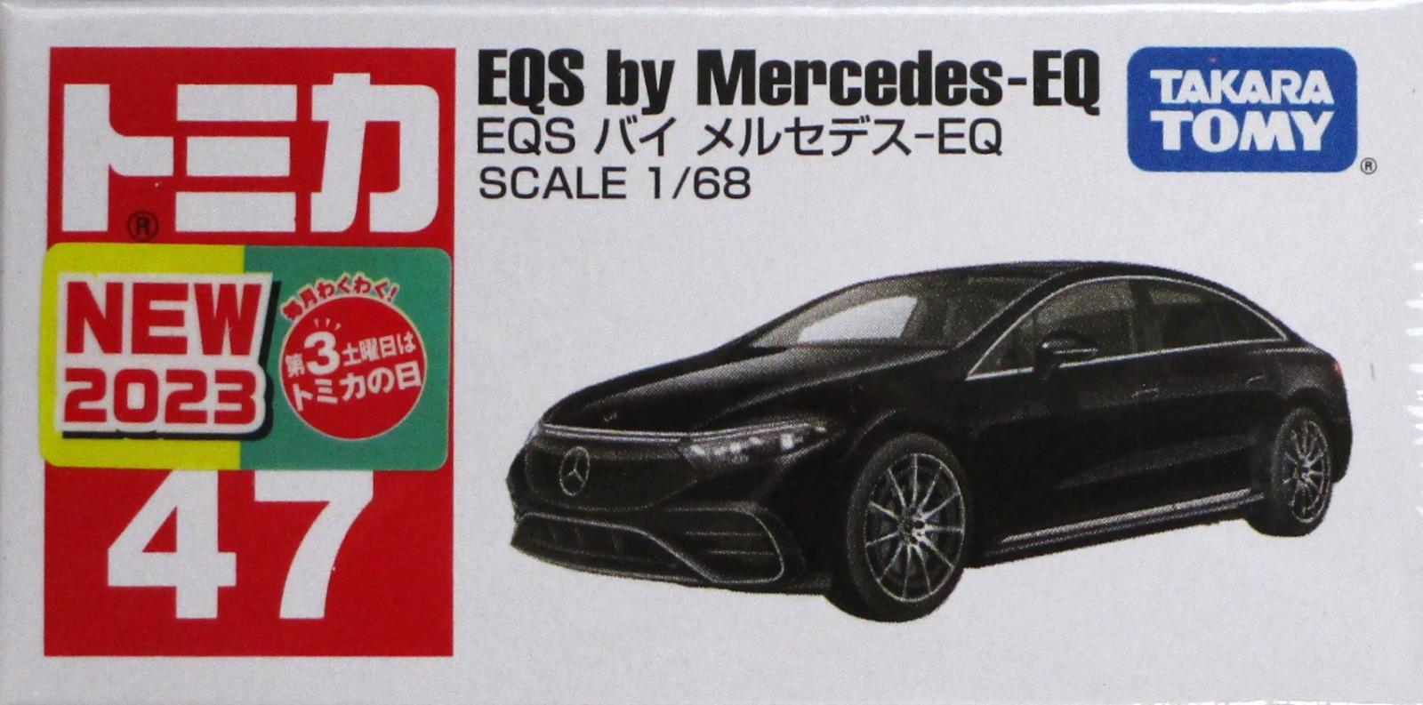 【中古】1/68 タカラトミー トミカ No.47 EQS バイ メルセデス-EQ 【A´】 未開封品/箱少し傷みあり/メーカー出荷時からの塗装ムラ等は..