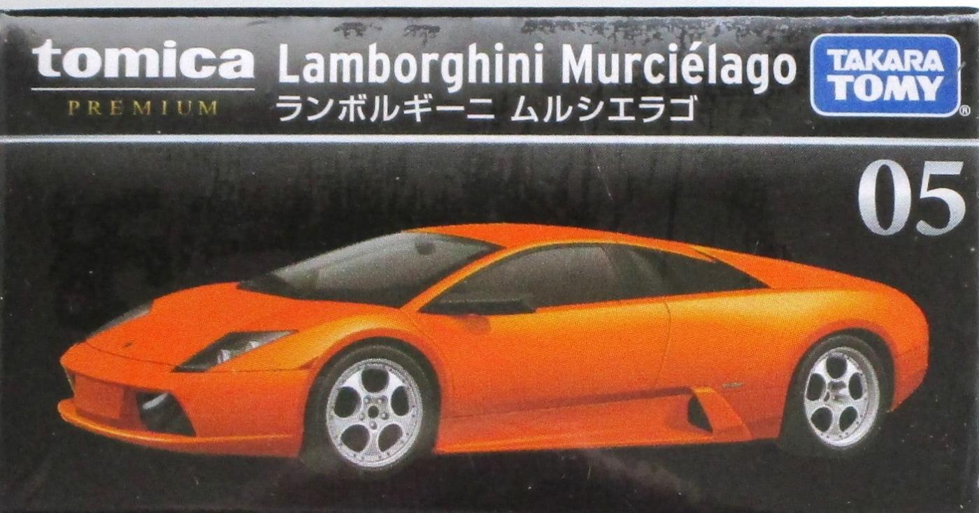 【中古】1/62 タカラトミー トミカプレミアム No.05 ランボルギーニ ムルシエラゴ(オレンジ) 【A´】 未開封品/箱少し傷みあり/メーカー出荷時からの塗装ムラ等はご容赦ください。