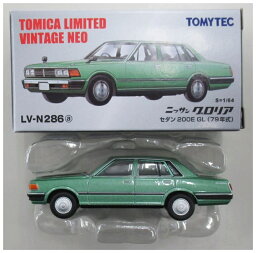 【中古】1/64 TOMYTEC(トミーテック) トミカリミテッドヴィンテージNEO LV-N286a 日産グロリア セダン 200E GL(緑)79年式 【B】 外箱多少傷み