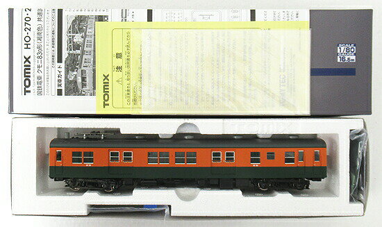 【中古】HOゲージ TOMIX(トミックス) HO-271 国鉄電車 クモニ83-0形 (湘南色) (T) 2016年ロット 【A】のサムネイル