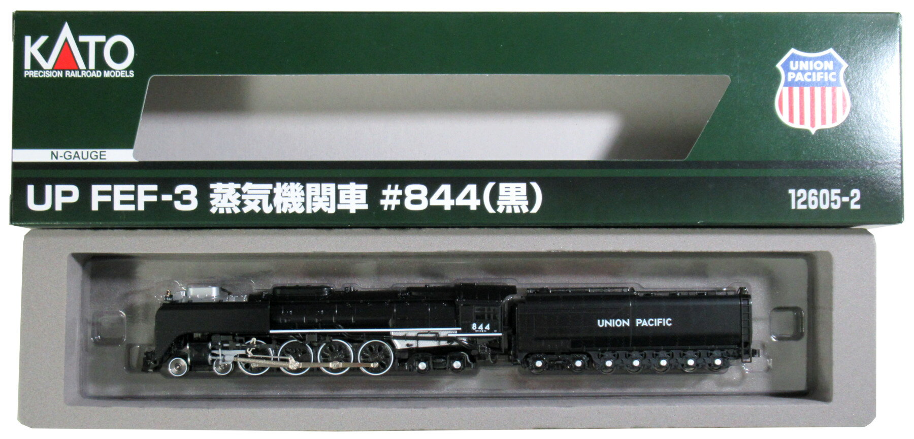 【中古】Nゲージ KATO(カトー) 12605-2 UP FEF-3 蒸気機関車 #844 (黒) 2023年ロット 【A】