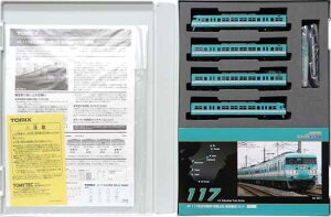 【中古】Nゲージ ジェイアール西日本商事 93223 JR 117系近郊電車 (和歌山色・混成編成) 4両セット 【A´】 クリアファイル付属、スリーブ多少傷み