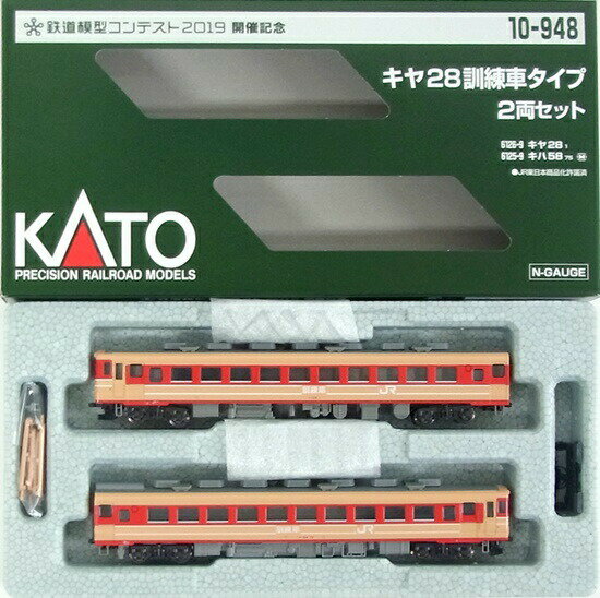 【中古】Nゲージ KATO(カトー) 10-948 キヤ28 訓練車タイプ 2両セット (鉄コン2019 開催記念) 2両セット 【A】