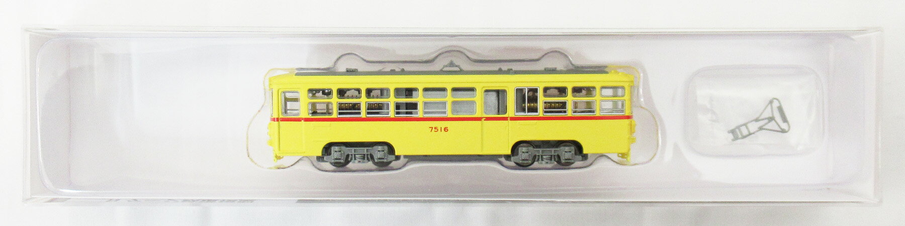 【中古】Nゲージ トラムウェイ TW-N7516 都電7500形(更新前 ツーマンタイプ) 10系統 須田町行 7516番 【A´】 クリアケース軽い傷み(コスレ)