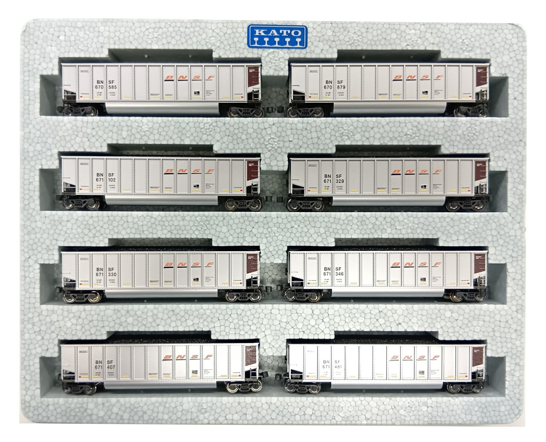 Other - 【中古】Nゲージ KATO(カトー) 外国型車両 106-4628 コールポーター 8両セット BNSF 【A´】 外箱若干傷み