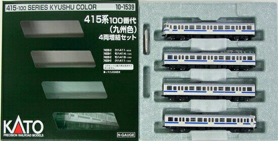 【中古】Nゲージ KATO(カトー) 10-1539 415系100番代 (九州色) 4両増結セット 【A】のサムネイル
