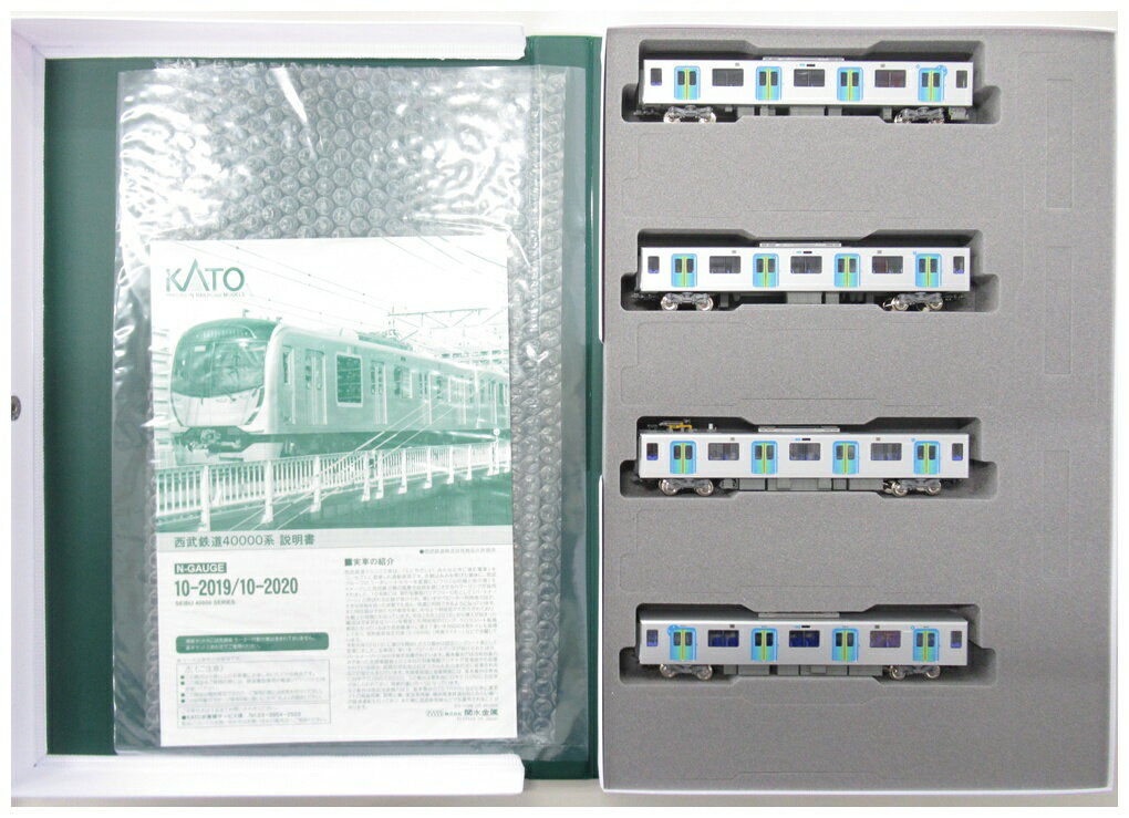 【中古】Nゲージ KATO(カトー) 10-2020 西武鉄道40000系 増結A 4両セット 【A´】 外スリーブ傷み