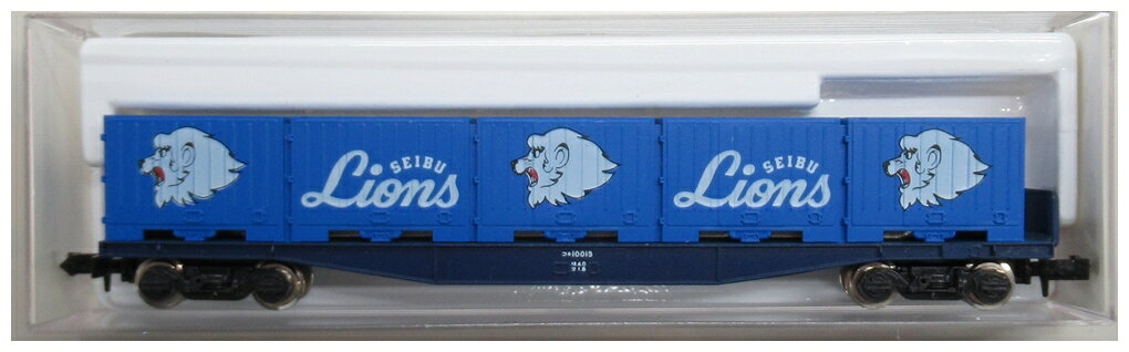 【中古】Nゲージ KATO(カトー) 802B コキ10000 (ブルー) レオコンテナー 【C】 多少経年相応の傷みあり