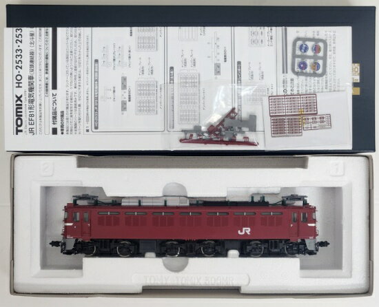 【中古】HOゲージ TOMIX(トミックス) HO-2533 JR EF81形電気機関車(双頭形連結器・プレステージモデル) 【A´】 ※外箱若干傷み...