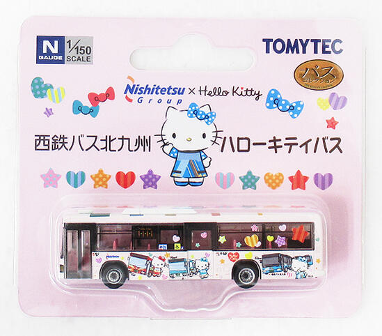 【中古】ジオコレ TOMYTEC(トミーテック) (N292) ザ・バスコレクション 西鉄バス北九州 ハローキティバス 【A´】 パッケージ傷み ※メーカー出荷時からの塗装ムラはご容赦下さい