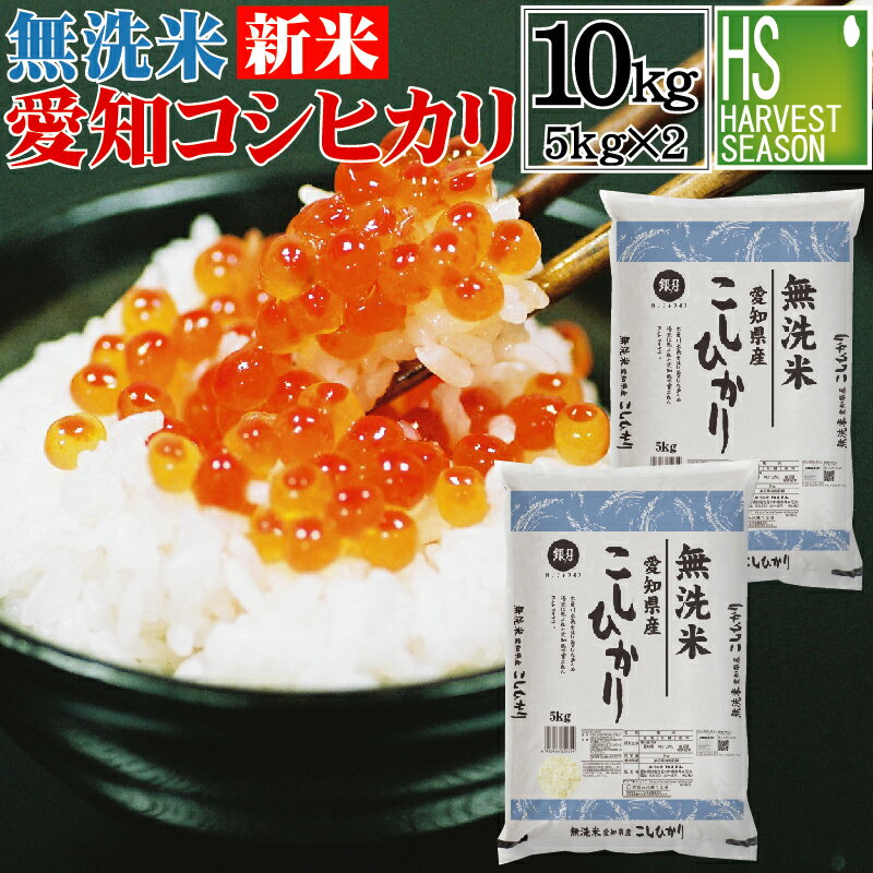 [精米時期訳アリ][アウトレットセール] 新米 令和4年産 無洗米 愛知県産 コシヒカリ 10kg 5kg×2袋 送料無料★ Shop Of The Year 米大賞 ★ 【あす楽_土曜営業】 [北海道沖縄へのお届けは別途送料760円] [コンビニ受取 コンビニ決済 後払い 可]